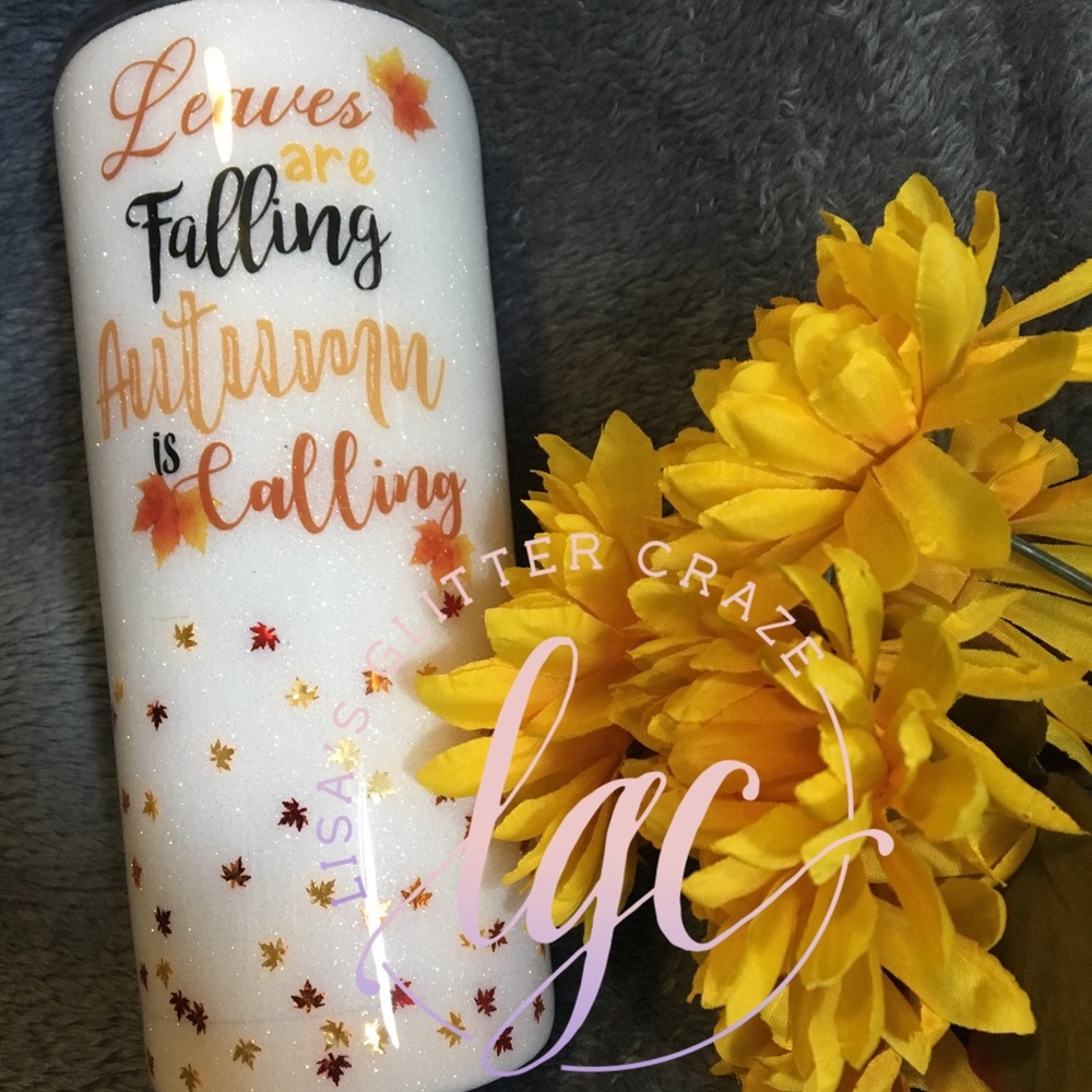 Customized fall tumbler